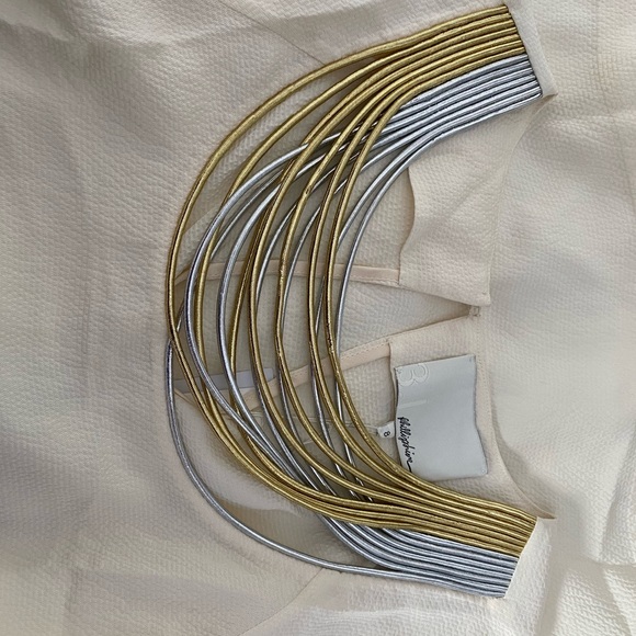 NWT 3.1 Phillip Lim Metallic Cord Cream Blouse - Picture 4 of 7